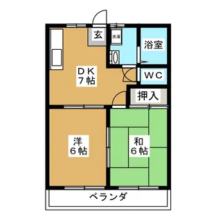 サマックス若林A【1階】の間取り