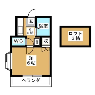 ピュアハウス鎌ヶ谷【1階】の間取り