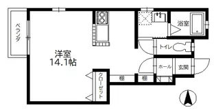 Maison de Lupinus K(メゾン ド ルピナス ケー)【1階】の間取り