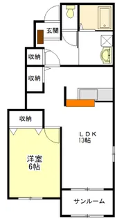 サン パインテイル C【1階】の間取り