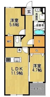 LEO CRISE【4階】の間取り