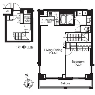 レジデンス白金コローレ【3階】の間取り