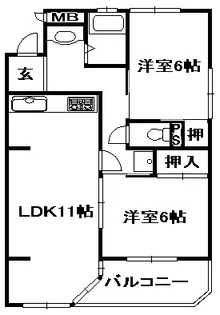 エルパラッツォ三田【4階】の間取り