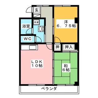 ファミール辻【1階】の間取り