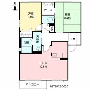 メゾン・グレース D棟【2階】の間取り