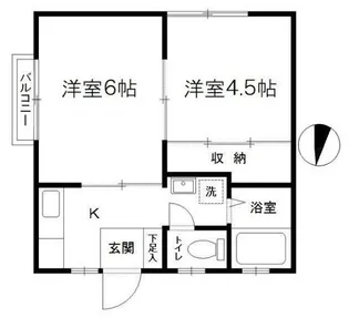 SUNCITY中村【2階】の間取り