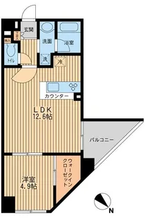 プライムアーバン日本橋人形町【8階】の間取り