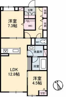 EastSideOmachi【1階】の間取り