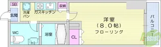 パレスRX大和町【5階】の間取り
