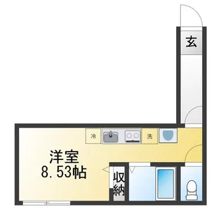 キャトルズ南矢名【2階】の間取り