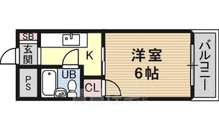 サンハイツ茨木【2階】の間取り
