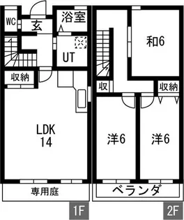 篠原ハイツの間取り
