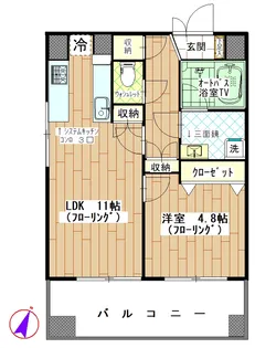 レジェンド巣鴨【7階】の間取り