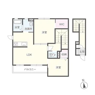 メッサジオ雅【1階】の間取り
