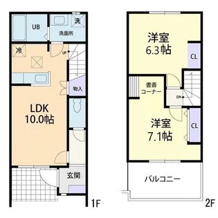 Luana MahaloII【1階】の間取り