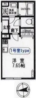 カルフール浅草【3階】の間取り