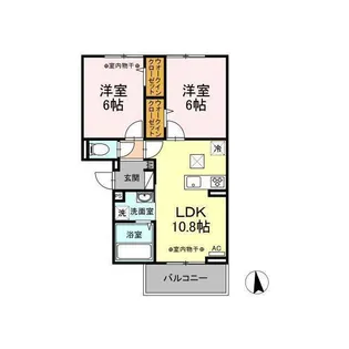 D-room パレステート【2階】の間取り
