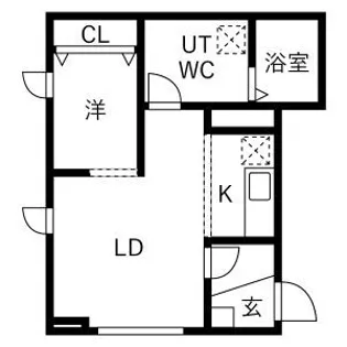 メリディアン台原7丁目弐番館【1階】の間取り