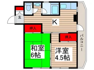 鍋新ビル【2階】の間取り