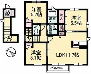 アベニュー【2階】の間取り