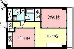河興マンション【7階】の間取り