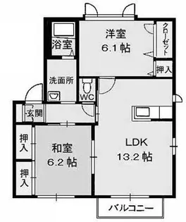 ウエストフィールド C棟【1階】の間取り