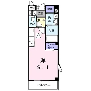 マーベラスB【1階】の間取り