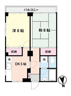 グリーンキャッスル【3階】の間取り