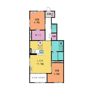 セリアージュ【1階】の間取り
