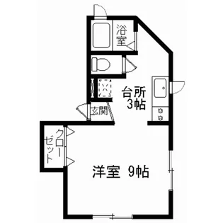 パレ泰山【1階】の間取り