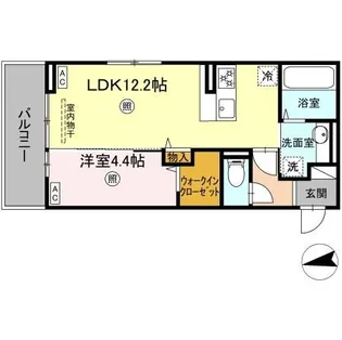 トリシアMKI【2階】の間取り