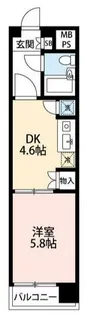 パークノヴァ横浜井土ヶ谷【6階】の間取り