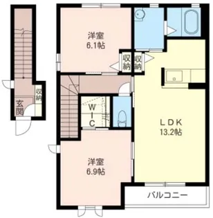 レジデンシアII【2階】の間取り