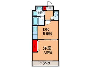カシータミヤ【2階】の間取り