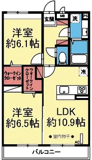 ブレッザ港南台【2階】の間取り