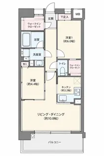 THE HIROSHIMA FRONT【2階】の間取り