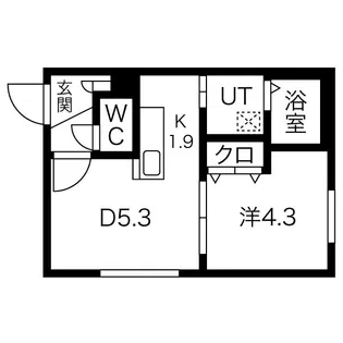 コローレN18W6【2階】の間取り
