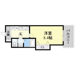 Luxe新大阪南【10階】の間取り