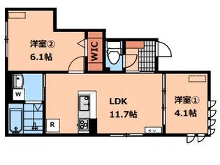 グラン パセオ【1階】の間取り