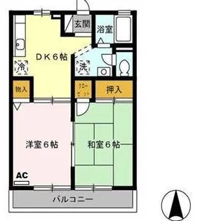 ネオアミューズ A【1階】の間取り