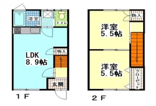 コーポはじろ【1階】の間取り