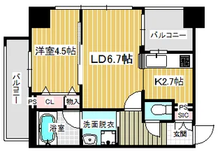 Diax~ダイアックス~【5階】の間取り