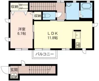 クレール壱番館【2階】の間取り