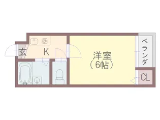 大阪府大阪市平野区瓜破3【マンション】の間取り