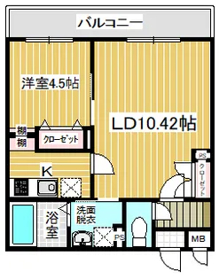 にゃんとハウス堀割2丁目【1階】の間取り