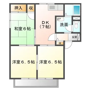 フォーレス白塚 A【2階】の間取り