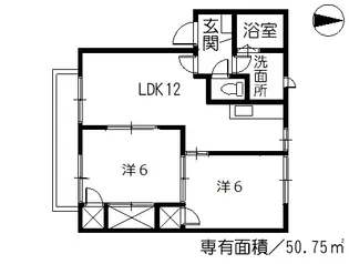 フレグランス田中【1階】の間取り