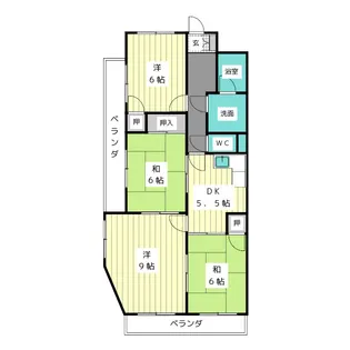 イーストウイングII【1階】の間取り