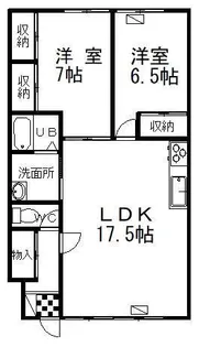 レジデンス昭和【1階】の間取り
