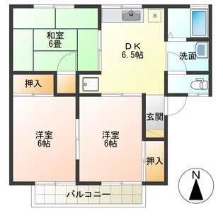 エスポワール佐藤【2階】の間取り